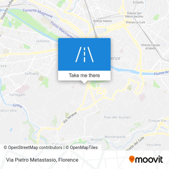 Via Pietro Metastasio map
