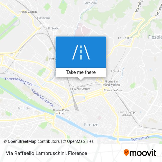 Via Raffaello Lambruschini map