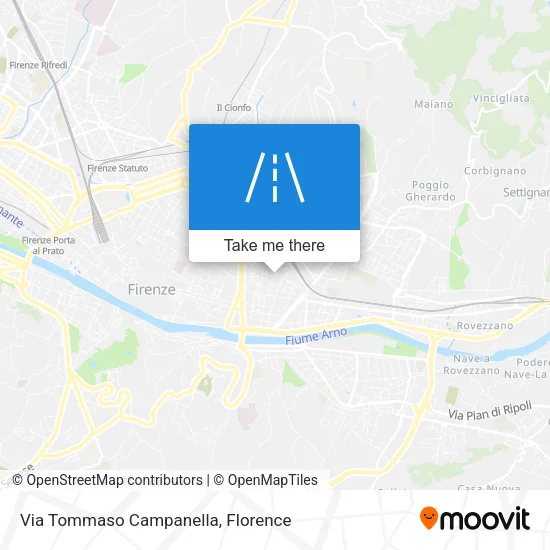 Via Tommaso Campanella map