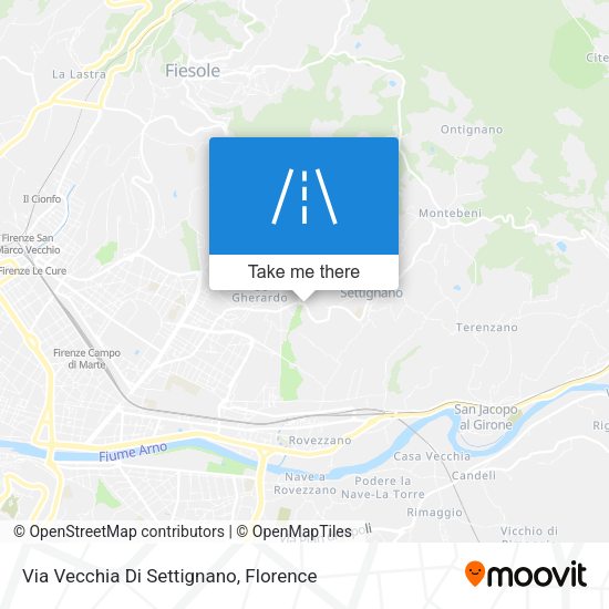 Via Vecchia Di Settignano map