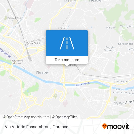 Via Vittorio Fossombroni map