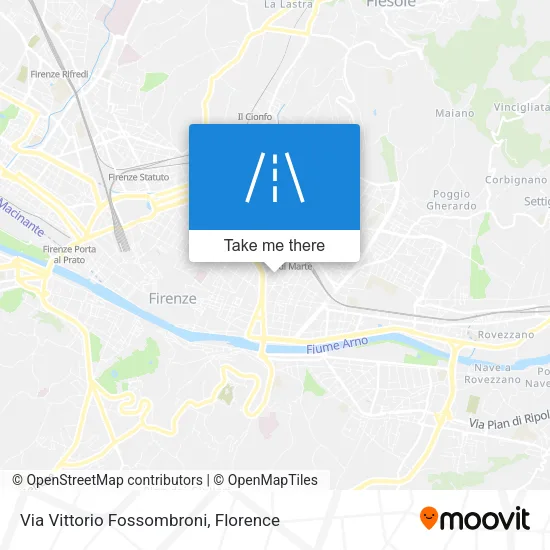 Via Vittorio Fossombroni map