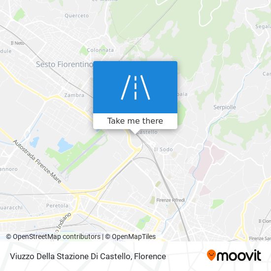 Viuzzo Della Stazione Di Castello map