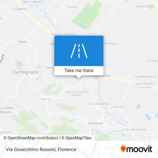Via Gioacchino Rossini map