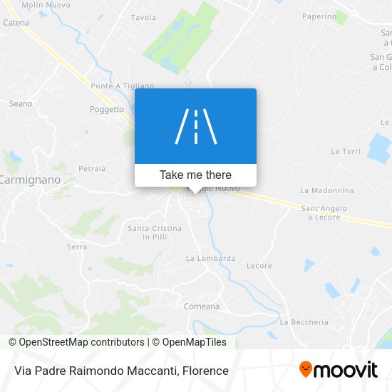 Via Padre Raimondo Maccanti map