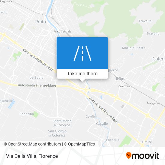Via Della Villa map