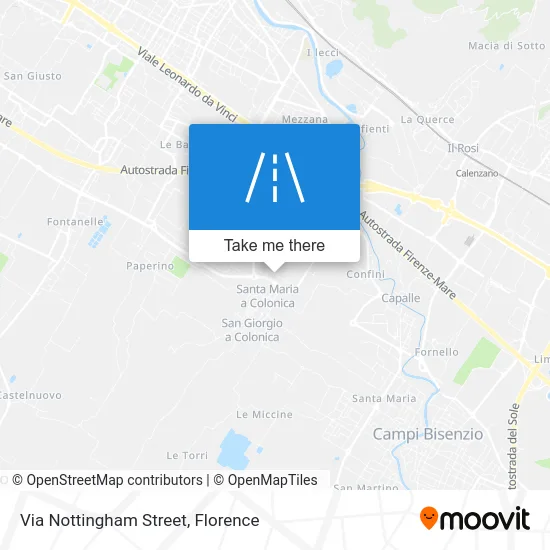 Via Nottingham Street map