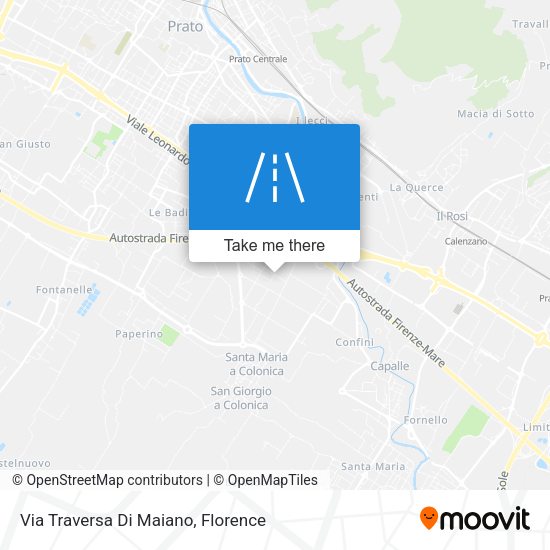 Via Traversa Di Maiano map