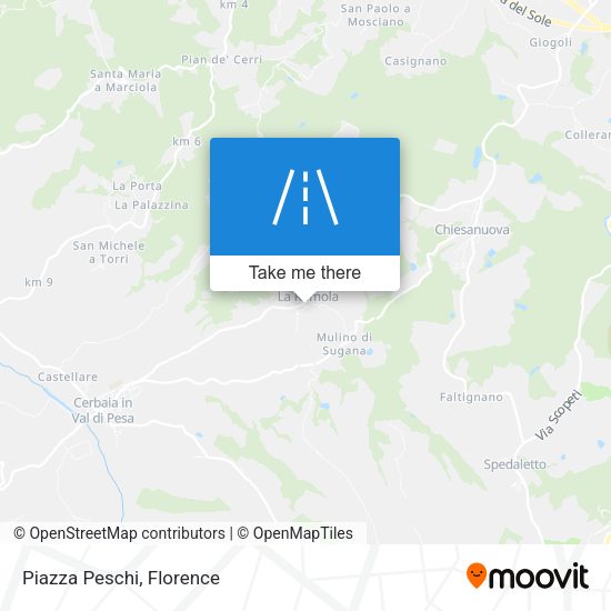 Piazza Peschi map