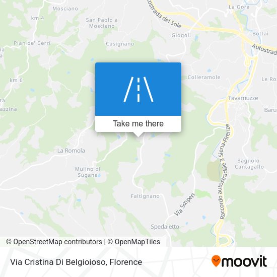 Via Cristina Di Belgioioso map