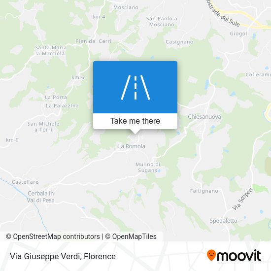Via Giuseppe Verdi map
