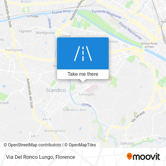 Via Del Ronco Lungo map