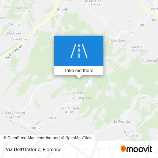 Via Dell'Oratorio map