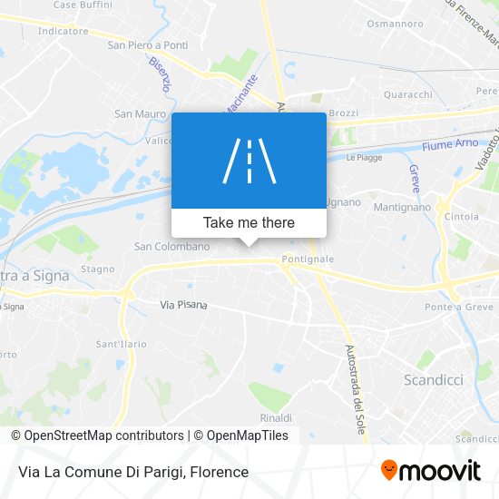Via La Comune Di Parigi map