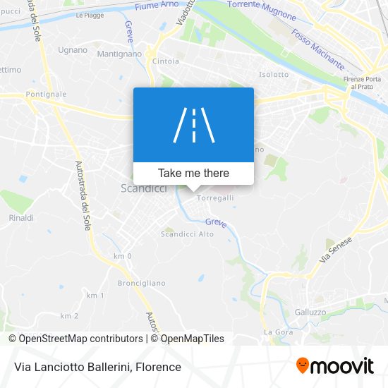 Via Lanciotto Ballerini map