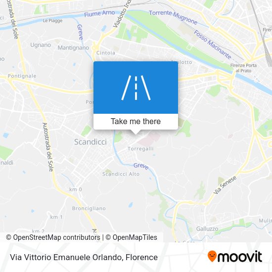 Via Vittorio Emanuele Orlando map