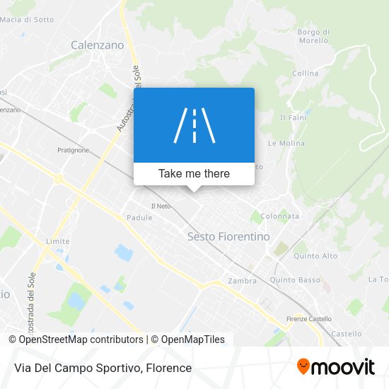 Via Del Campo Sportivo map