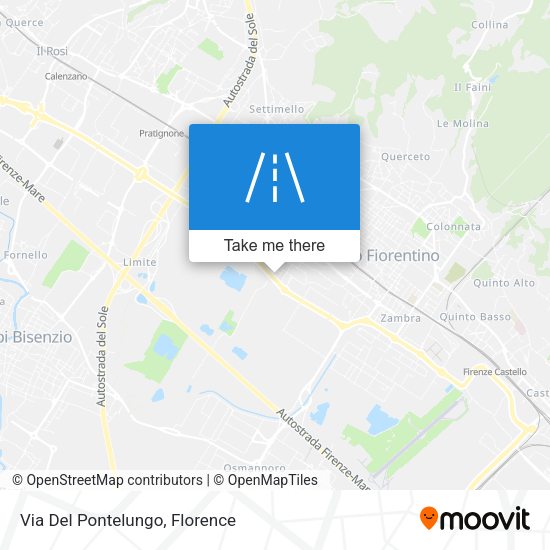 Via Del Pontelungo map