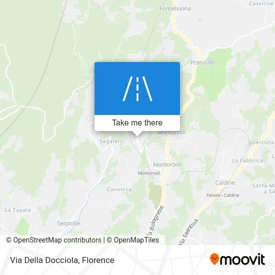 Via Della Docciola map