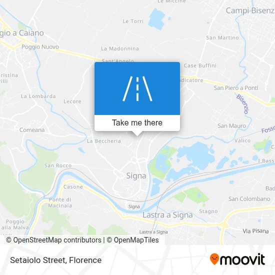 Setaiolo Street map