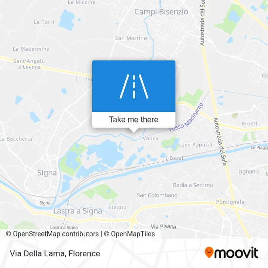 Via Della Lama map