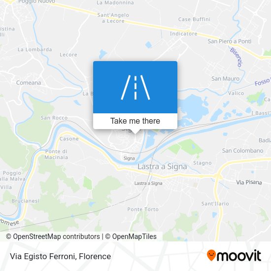 Via Egisto Ferroni map