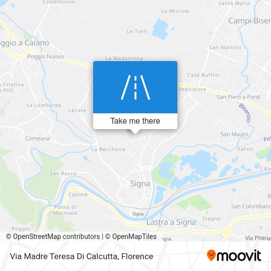 Via Madre Teresa Di Calcutta map