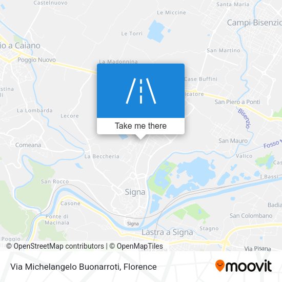 Via Michelangelo Buonarroti map