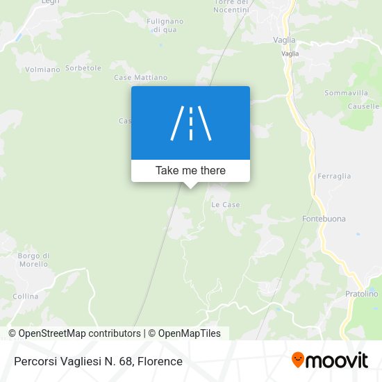 Percorsi Vagliesi N. 68 map