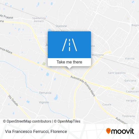 Via Francesco Ferrucci map