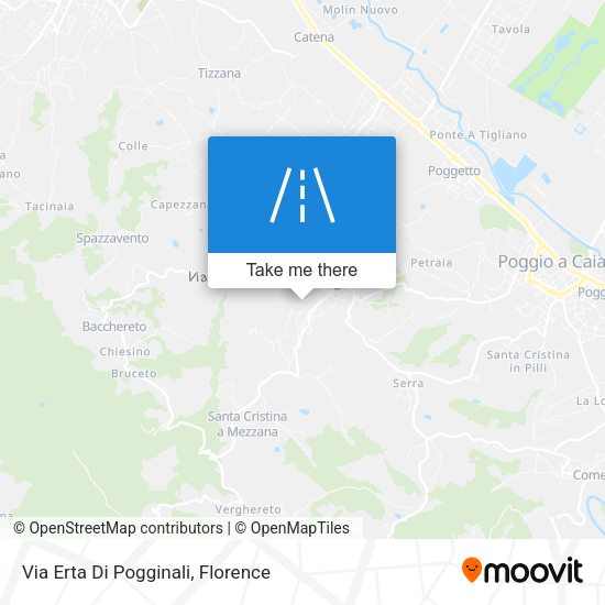 Via Erta Di Pogginali map