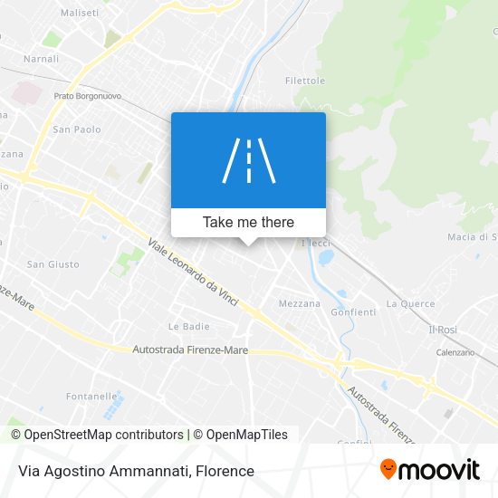 Via Agostino Ammannati map