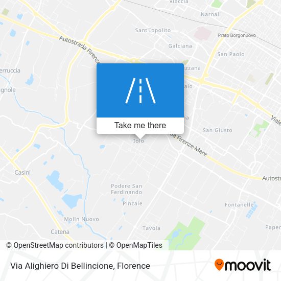 Via Alighiero Di Bellincione map