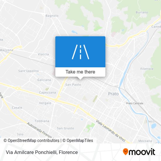 Via Amilcare Ponchielli map