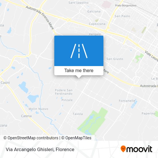 Via Arcangelo Ghisleri map