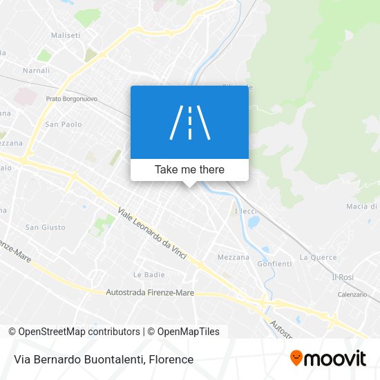 Via Bernardo Buontalenti map