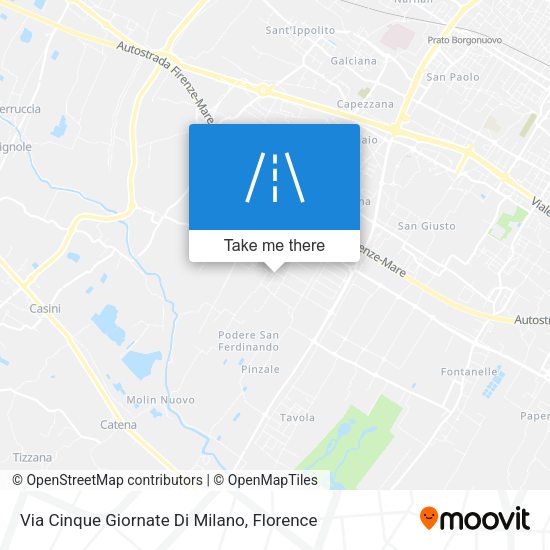 Via Cinque Giornate Di Milano map