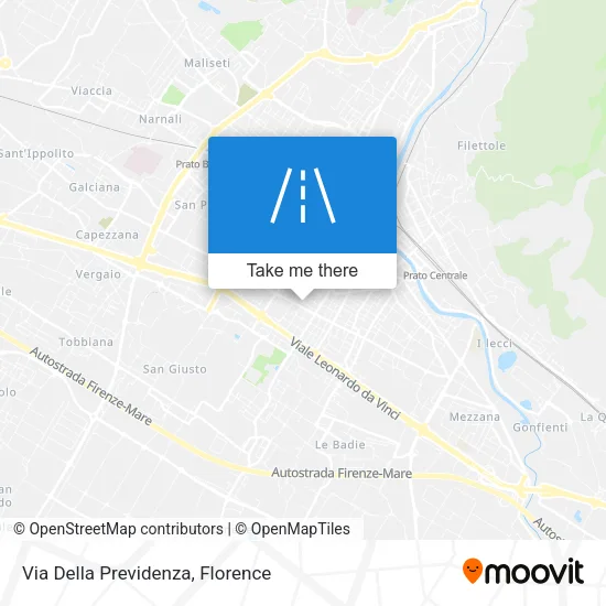 Via Della Previdenza map