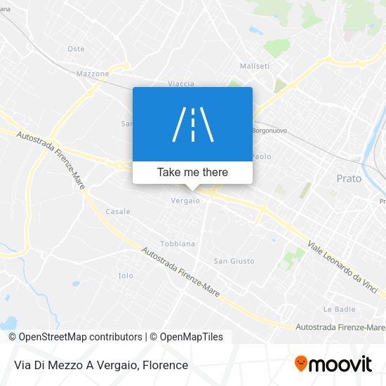 Via Di Mezzo A Vergaio map