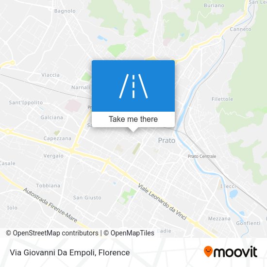 Via Giovanni Da Empoli map