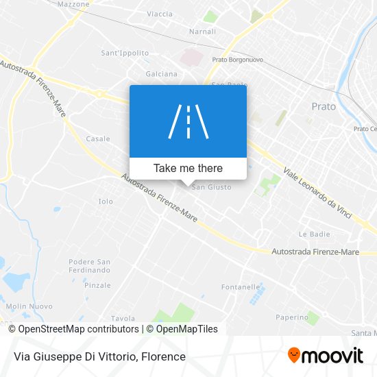 Via Giuseppe Di Vittorio map