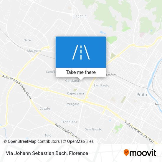 Via Johann Sebastian Bach map