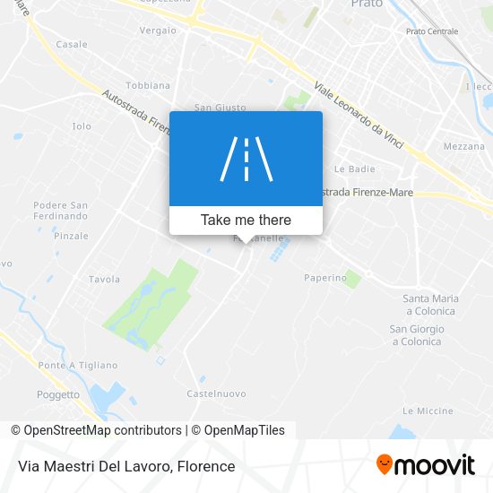 Via Maestri Del Lavoro map