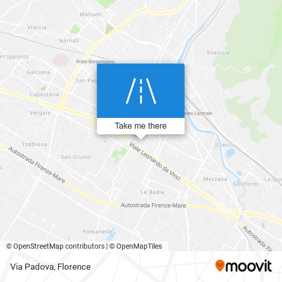 Via Padova map