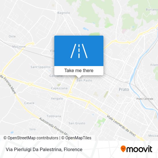 Via Pierluigi Da Palestrina map