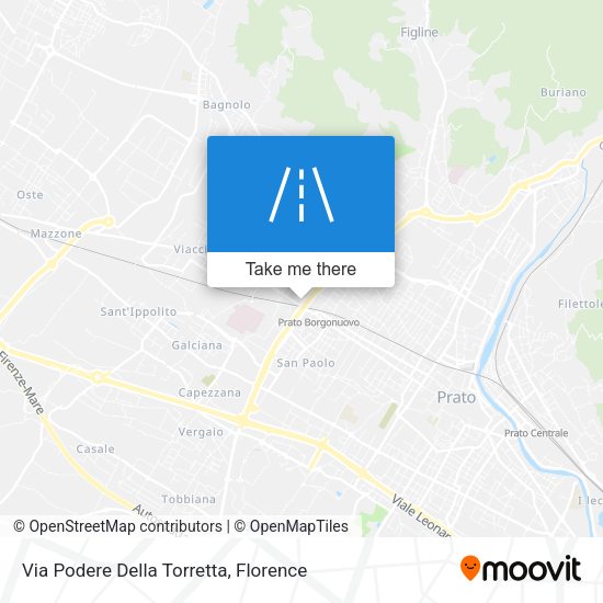 Via Podere Della Torretta map