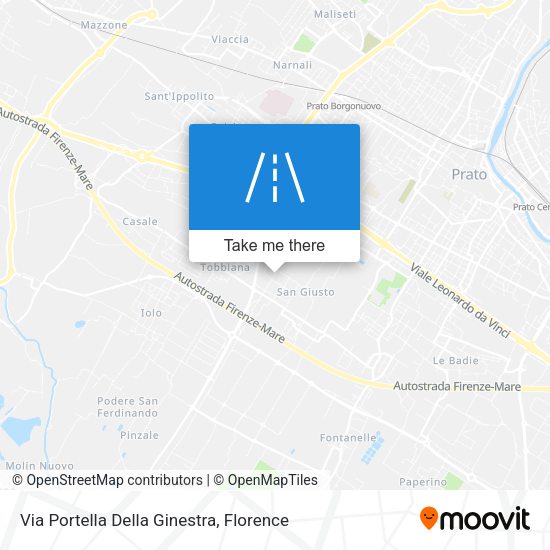 Via Portella Della Ginestra map