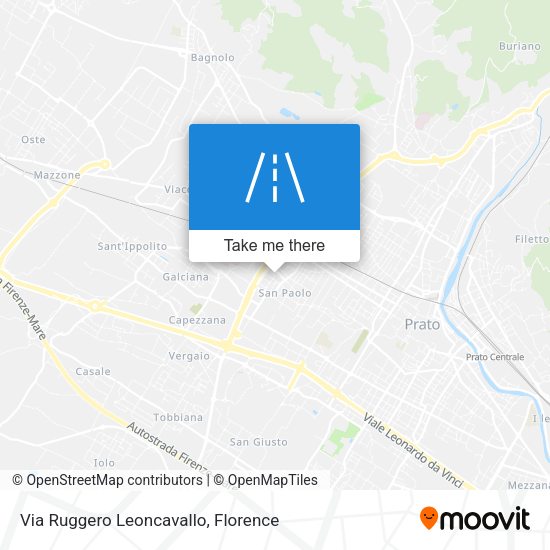 Via Ruggero Leoncavallo map