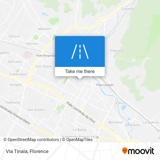 Via Tinaia map