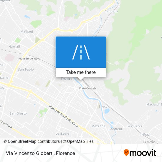 Via Vincenzo Gioberti map